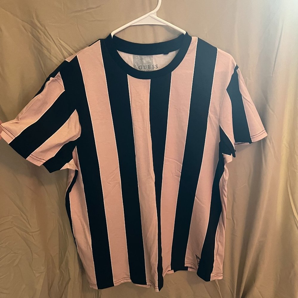 Mens Guess Striped Shirt